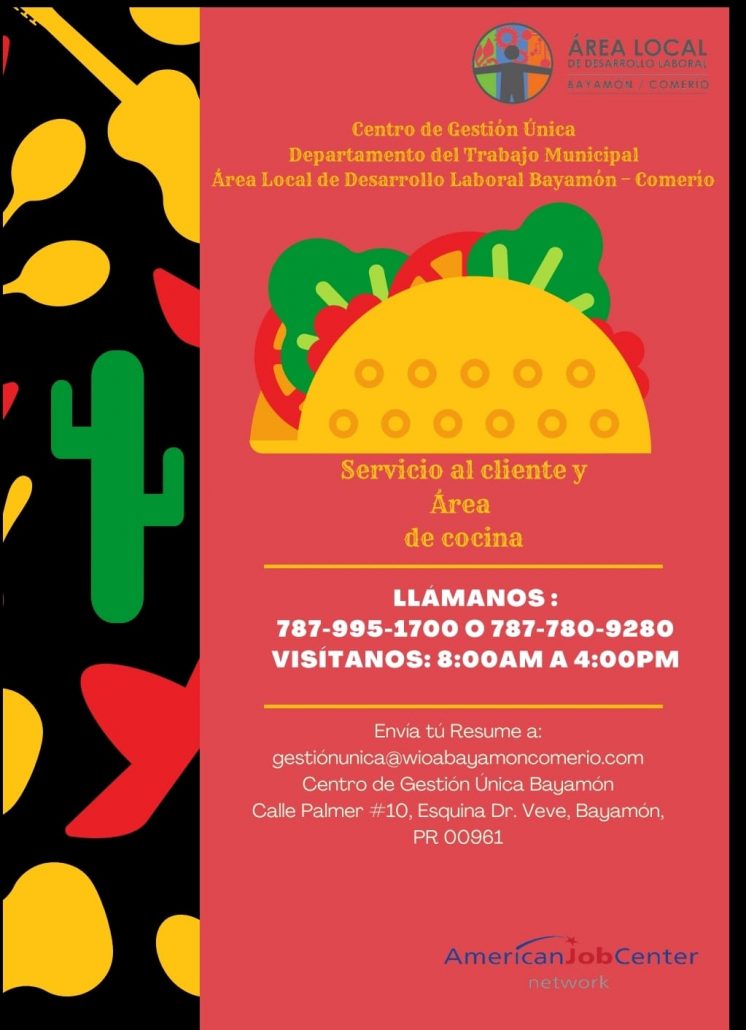 Servicio al cliente y área de cocina