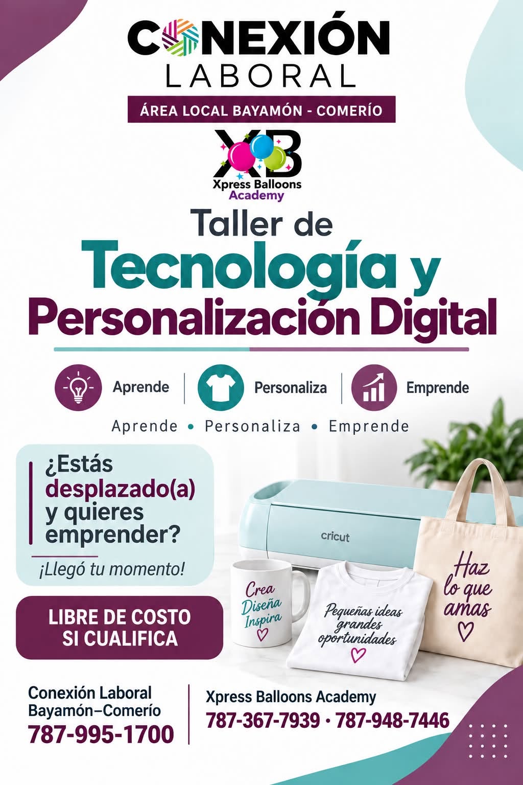 Taller de Tecnología y Personalización Digital - Conexión Laboral Bayamón Comerío